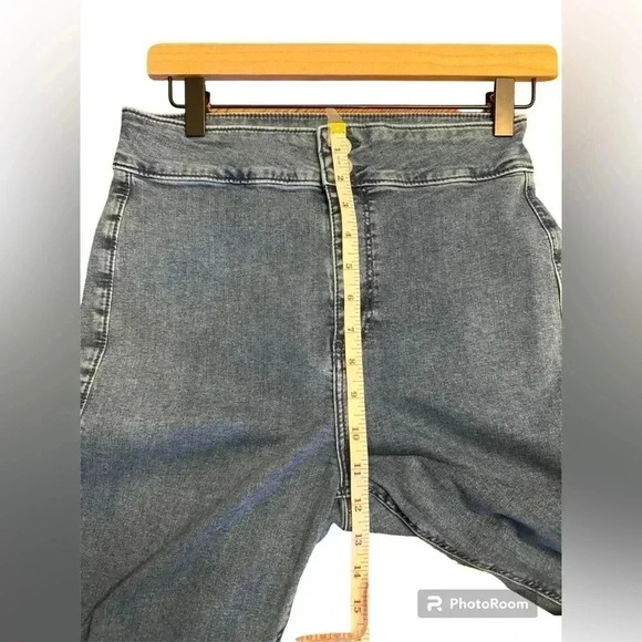 Topshop Three  High Waisted Flare Bell Bottom Stretch Jeans - Picture 12 of 14